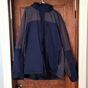 3xl Faded Glory Blue/Grey Winter Coat